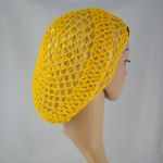 plażowa siatka na włosy w kolorze żółtym - 