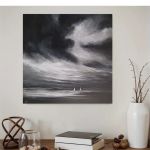 Morze-obraz akrylowy formatu 60/60 cm.  - 