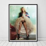Kate Moss - dekoracje - Plakat na papierze artystycznym