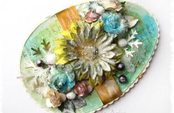 JAJKO - kwiecista kartka wielkanocna