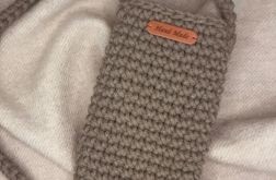 Mała torebka na ramię, etui na telefon,listonoszka beżowa.