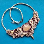 Naszyjnik Beż & Marsala - 