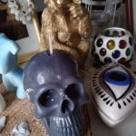 Świeca czaszka goth - Skull