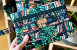 Komplet 3 kosmetyczek w książki i kwiaty