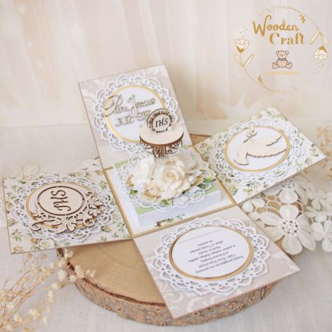 Exploding box komunijny kartka "Story1"GOTOWY