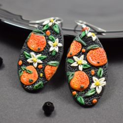 Kolczyki "pomarańcze"