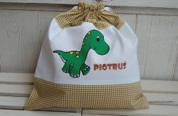 Dinozaur - worek na kapcie/strój