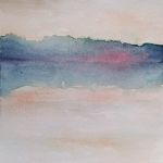 Pejzaż-dwie prace akwarelą - 