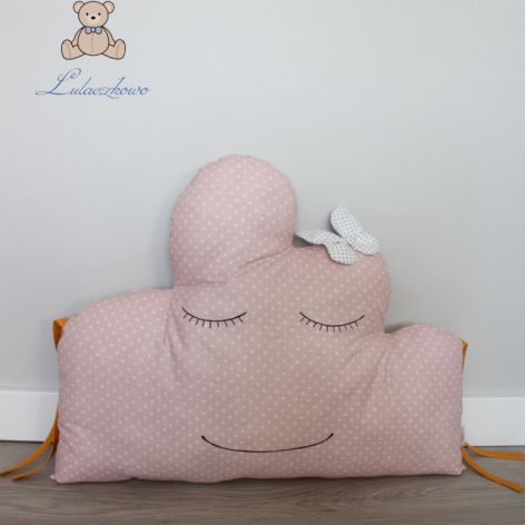 Poduszka dekoracyjna chmurka, jasny róż