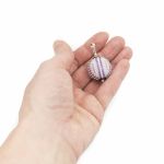 Pastelowy wisior zawieszka ,srebro 925, Toho, beading - 