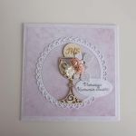 Kartka Komunia Święta kielich z hostią - Kartka Komunia Święta kielich z hostią