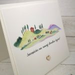 Kartka ślubna-Szczęścia na nowej drodze życia - szczęścia na nowej drodze życia