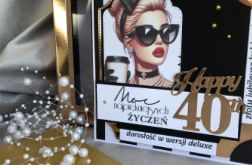 Kartka w pudełku z kopertą! 40 lat! Kobieta!