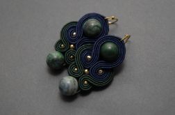 kolorowe kolczyki lub klipsy sutasz z chryzokolą 1