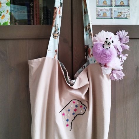 Torba haftowana - pies