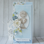 Pamiątka I Komunii Świętej "Blue & Cream" v.2 - blue1f