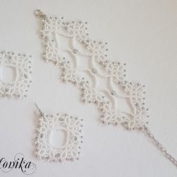 Bransoletka "Koronkowa frywolitka"