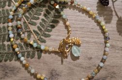 LIST OD LEŚNYCH ELFÓW - naszyjnik złocony z szyszką