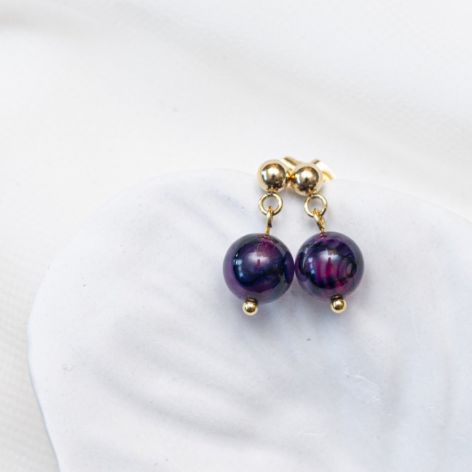 Klasyczne kolczyki z Agatem