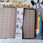 Wodoodporne etui na książkę/notes: króliki na białym - 
