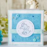Kartka urodzinowa dla dziecka ze słonikiem - Subtelny prezent dla maluszka