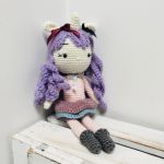 Lalka jednorożec maskotka szydełkowa handmade - lalka dekoracyjna