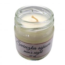 Świeczka Sojowa dla Mężczyzn MEN’S NIGHT – 40 ml, Ręcznie Robiona