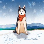 Autorska kartka bożonarodzeniowa z psem - 