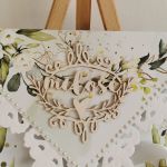 Kartka ślubna kopertówka kopertowa floral VII miłość - miłość