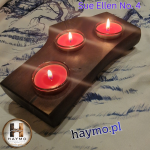 Świecznik buk żywica pochyły Sue Ellen No. 4 - 