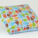 Poduszka dla dziecka 40x40 - Kolorowe sowy II - 