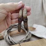Dotyk Fali – komplet biżuterii driftwood z naturalnego drewna - 3