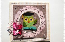 Kartka z sówką na dowolną okazję