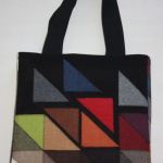 torba worek Black Bag Trójkąty - na Fundację - na jesień