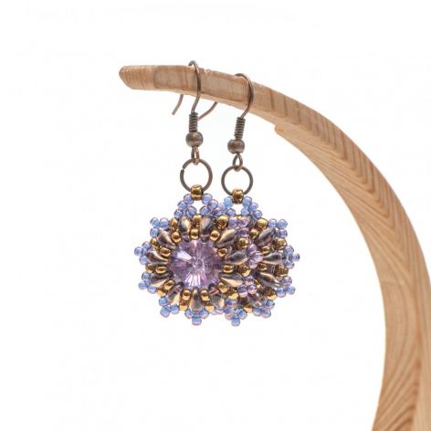 ELEGANCKIE KOLCZYKI Z KRYSZTAŁAMI SWAROVSKIEGO - LILITH