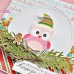 ZESTAW kartek - Sówki świąteczne - sówki na Święta, świąteczne sowy, piernik, pierniczki, pierniki