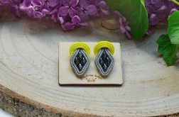 Kolczyki sutasz Minis małe szare żółte