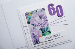 Kartka urodzinowa z różami i liczbą urodziny