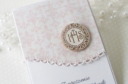 Zaproszenia komunijne -delikatny róż-2
