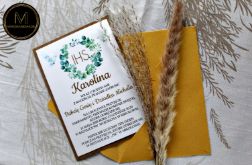 Zaproszenie Komunijne - Eukaliptus 1