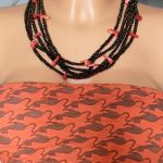 Naszyjnik Jesienny Brąz z Koralkiem  nasz23  - 