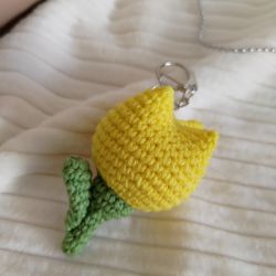 Brelok tulipanek, Brelok do kluczy, Zawieszka do torby, Brelok na prezent