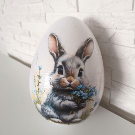 Jajko styropianowe 15 cm Zajączek