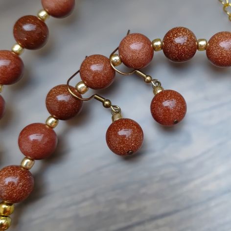 Kolczyki Kulki Piasek Pustyni