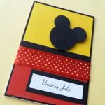 Kartka kolor z Myszką Miki - kartka z Miki