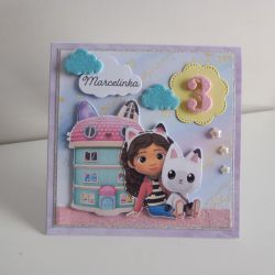 Personalizwana kartka na urodziny Koci Domeg Gabi