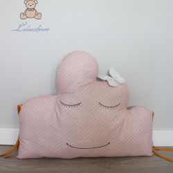 Poduszka dekoracyjna chmurka, jasny róż