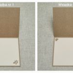 Kartka ślubna, drewno, kraft,pudełko WMP2 - Wzory ażurowych motywów na wkładce z życzeniami