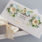 Kartka ślubna w pudełku Pastelowe kwiaty - Cbhj