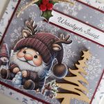 Kartka świąteczna Bożonarodzeniowa skrzat - Kartka świąteczna Bożonarodzeniowa skrzat